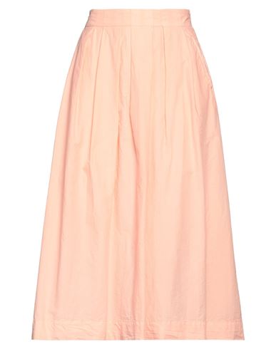 Peserico Easy Woman Midi Skirt Salmon Pink Size 12 Cotton