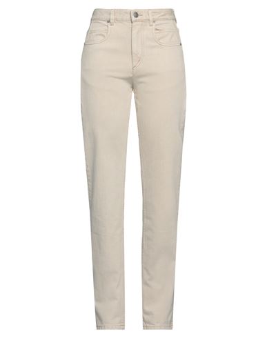 Shop Marant Etoile Marant Étoile Woman Jeans Beige Size 10 Cotton