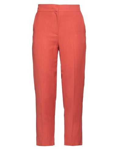 Antonelli Woman Pants Orange Size 4 Viscose, Linen