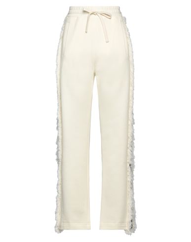Ritos Woman Pants Ivory Size M Cotton In White