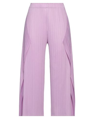 Issey Miyake Pleats Please  Woman Cropped Pants Pink Size 4 Polyester
