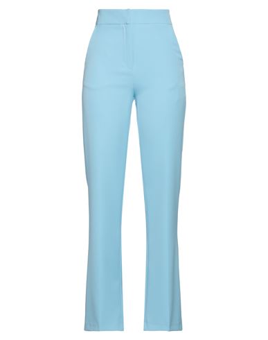 Actualee Woman Pants Sky Blue Size 10 Polyester, Elastane