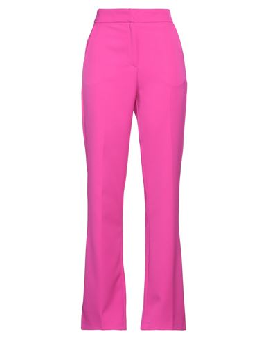 Actualee Woman Pants Fuchsia Size 10 Polyester, Elastane In Pink