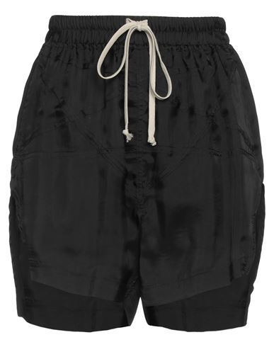 Shop Rick Owens Woman Shorts & Bermuda Shorts Black Size 8 Cupro