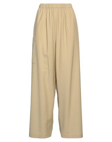 Moncler Woman Pants Beige Size S Polyester, Wool, Elastane