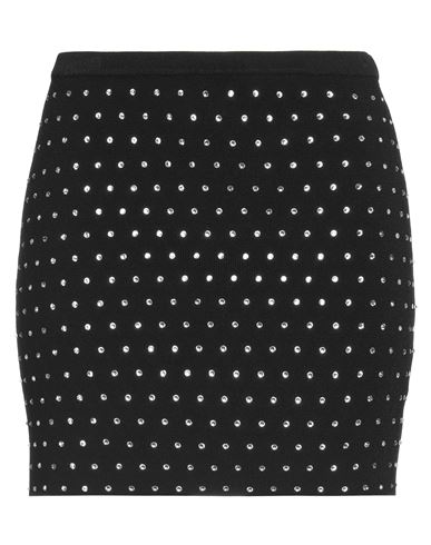 Giuseppe Di Morabito Woman Mini Skirt Black Size 4 Viscose, Pbt - Polybutylene Terephthalate