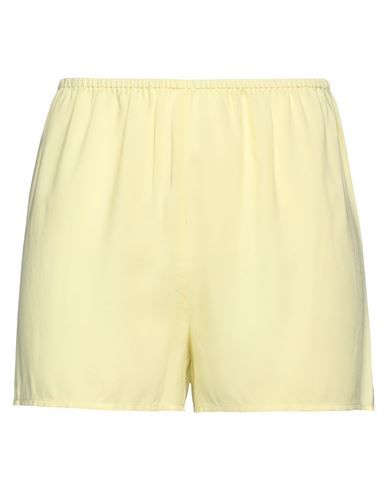 Shop Isabelle Blanche Paris Woman Shorts & Bermuda Shorts Yellow Size S Viscose