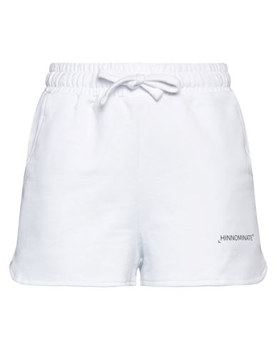 Shop Hinnominate Woman Shorts & Bermuda Shorts White Size L Cotton