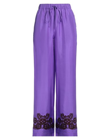 P.a.r.o.s.h P. A.r. O.s. H. Woman Pants Purple Size S Silk
