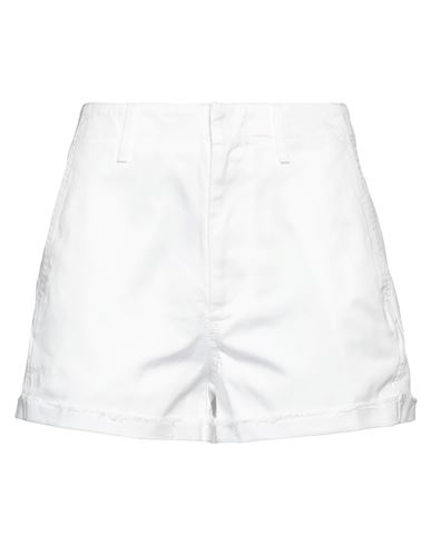Dondup Woman Shorts & Bermuda Shorts White Size 26 Cotton In White