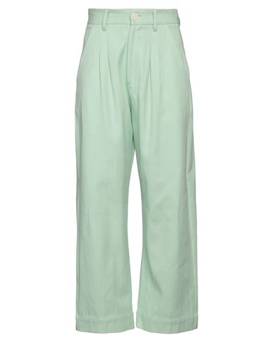 Shop Mii Woman Pants Light Green Size S Cotton