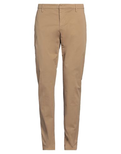 Dondup Man Pants Khaki Size 34 Cotton, Elastane In Beige