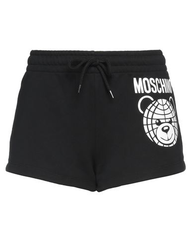 Moschino Woman Shorts & Bermuda Shorts Black Size 10 Organic Cotton