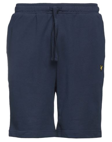 Shop Lyle & Scott Man Shorts & Bermuda Shorts Midnight Blue Size L Cotton