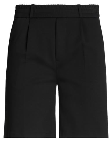 Kiefermann Man Shorts & Bermuda Shorts Black Size L Cotton, Polyamide, Elastane