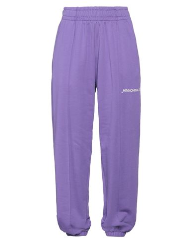 Hinnominate Woman Pants Purple Size S Cotton In Purple