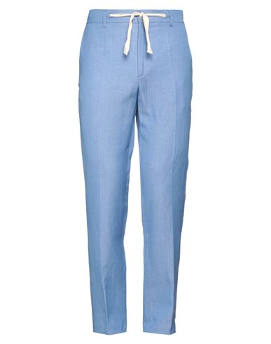 Brian Dales Man Pants Light Blue Size 38 Polyester, Wool, Elastane