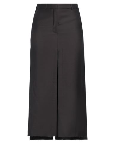 Lanvin Woman Maxi Skirt Black Size 6 Virgin Wool, Silk In Black