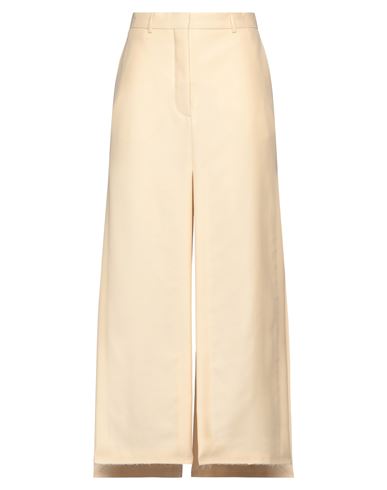 Lanvin Woman Maxi Skirt Beige Size 8 Virgin Wool, Silk