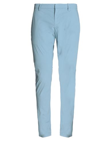 Dondup Man Pants Pastel Blue Size 32 Cotton, Elastane
