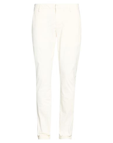 Dondup Man Pants White Size 34 Cotton, Elastane In White