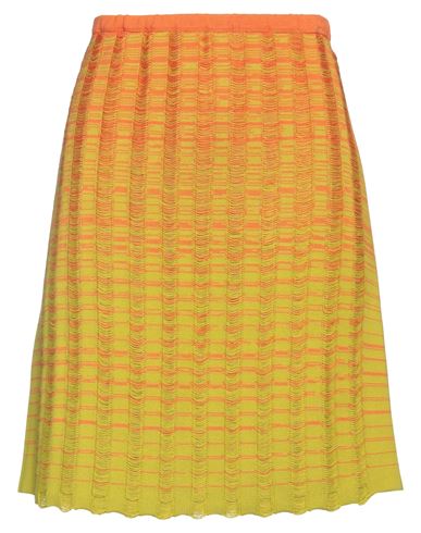 Amotea Woman Mini Skirt Orange Size 6 Cotton