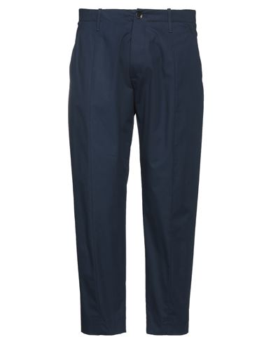Nine In The Morning Man Pants Navy Size 38 Cotton, Elastane In Navy Blue