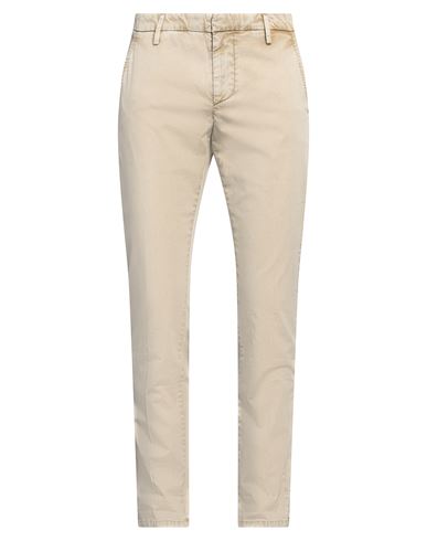 Dondup Man Pants Sage Green Size 35 Cotton, Elastane In Sage Green