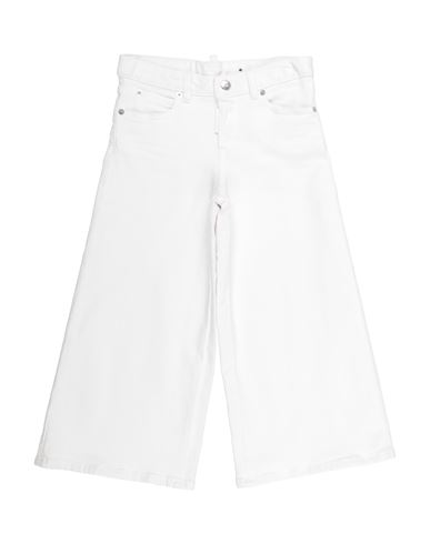 Dsquared2 Babies'  Toddler Girl Jeans White Size 6 Cotton, Elastane