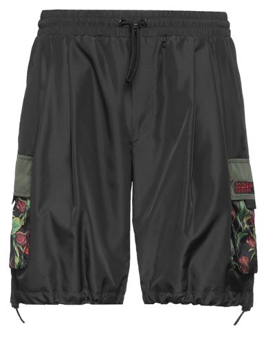 Shop Dolce & Gabbana Man Shorts & Bermuda Shorts Black Size 38 Polyester, Polyamide, Viscose