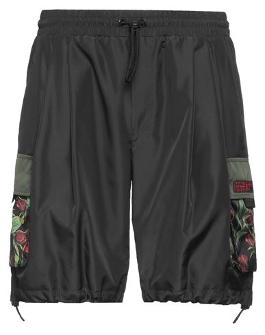 Dolce & Gabbana Man Shorts & Bermuda Shorts Black Size 38 Polyester, Polyamide, Viscose In Black