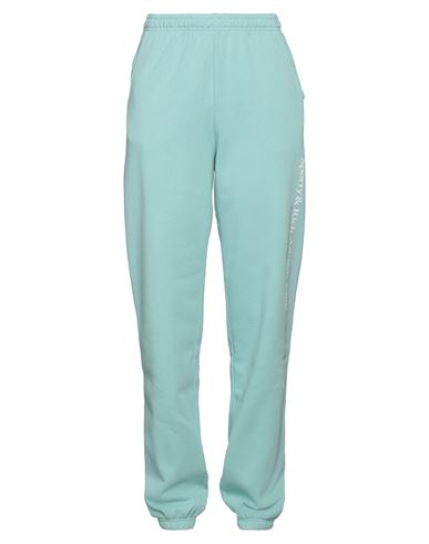 Sporty And Rich Sporty & Rich Woman Pants Turquoise Size L Cotton In Blue