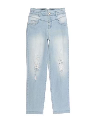 Miss Blumarine Toddler Girl Jeans Blue Size 6 Cotton, Elastane In Blue