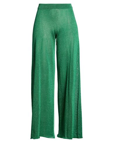 Circus Hotel Woman Pants Emerald Green Size 4 Viscose, Polyester