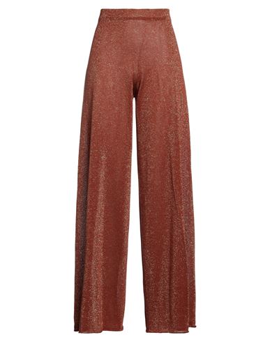 Circus Hotel Woman Pants Rust Size 8 Viscose, Polyester In Red