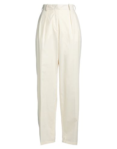 Joseph Woman Pants Off White Size 8 Cotton In Off White