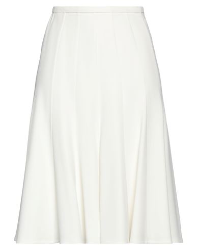 Ermanno Scervino Fine-knit Pleated Midi Skirt In White