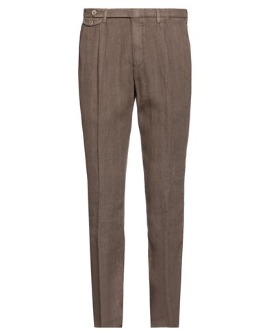 Gta Il Pantalone Man Pants Brown Size 38 Linen