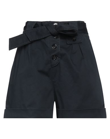 Woolrich Woman Shorts & Bermuda Shorts Midnight Blue Size 25 Cotton, Elastane In Blue