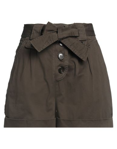 Woolrich Woman Shorts & Bermuda Shorts Dark Green Size 26 Cotton, Elastane In Green