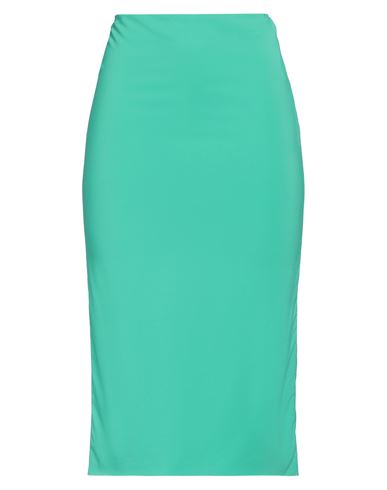 Jucca Woman Midi Skirt Green Size 12 Viscose, Elastane In Green