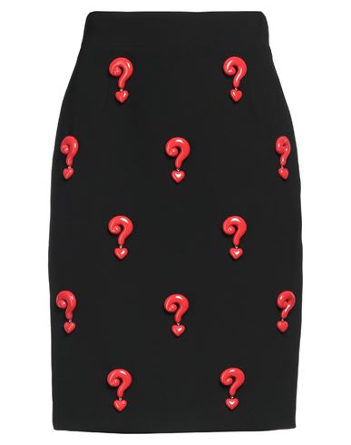 Moschino Woman Mini Skirt Black Size 10 Polyester, Elastane
