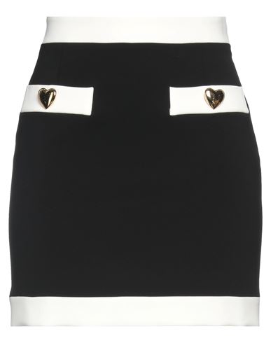 Moschino Woman Mini Skirt Black Size 8 Polyester, Elastane