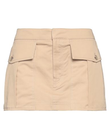 Filippa K Woman Mini Skirt Khaki Size 8 Cotton In Beige