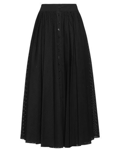 Philosophy Di Lorenzo Serafini Woman Maxi Skirt Black Size 8 Cotton, Elastane