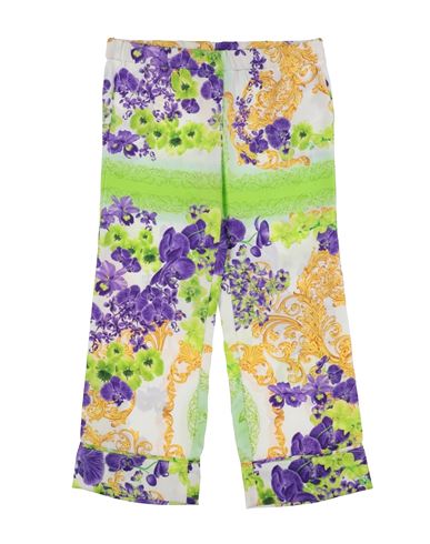 Shop Versace Young Toddler Girl Pants Acid Green Size 6 Silk