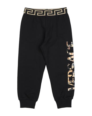 Shop Versace Young Toddler Pants Black Size 6 Cotton, Elastane, Polyamide