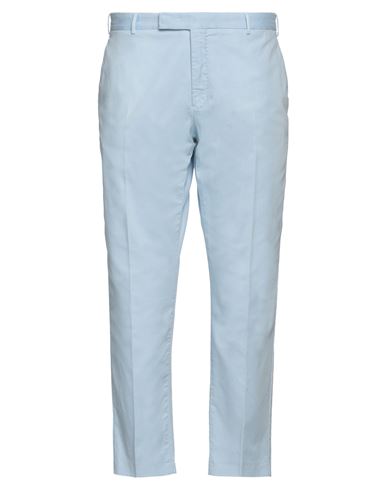 Pt Torino Man Pants Light Blue Size 38 Cotton, Elastane