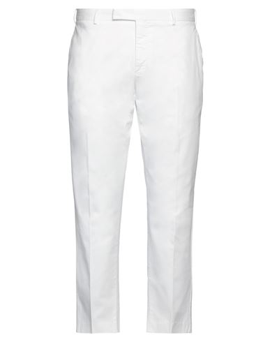 Pt Torino Man Pants Ivory Size 38 Cotton, Elastane In White