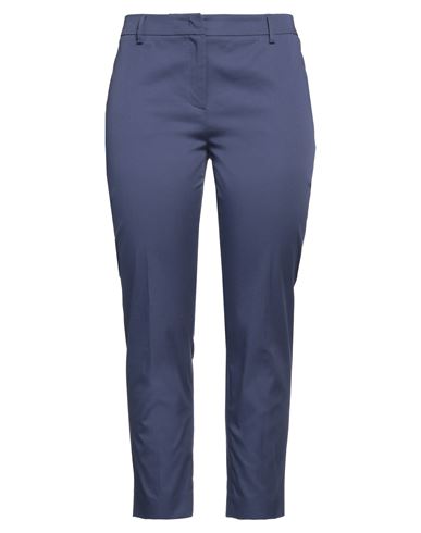 Shop Weekend Max Mara Woman Pants Navy Blue Size 14 Cotton, Elastane